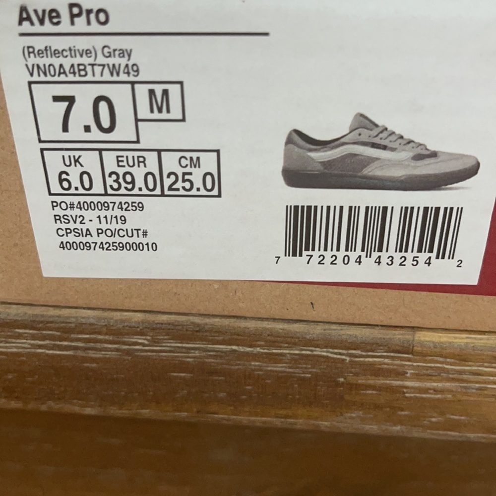 Vans Ave Pro Sneaker Reflective Gray Skate - Picture 9 of 9